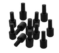 PACKOVE 12pcs Refillable Nail Polish Bottles Matte Glass Containers with Brush for DIY Mixing Empty Nail Art Bottles