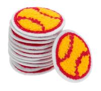 PACKOVE 12pcs Sports Ball Shaped Embroidered Patches for Clothes and Backpacks, Polyester Thread Material, Sew on DIY Decorative Patches to Hide Torn Spots, for Home Activities