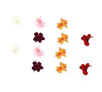PACKOVE 12pcs Unique Hawaiian Hair Flower Hair Clip for Women Girls Hibiscus Flower Hairpin for Wedding Party Accessories Random Color