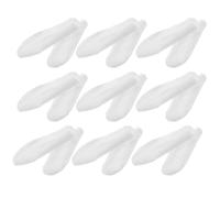 PACKOVE 150pcs Disposable White Finger Covers Breathable and Lightweight Polyester Fingertip Protective Sleeves for First Aid and Everyday Use