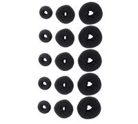 PACKOVE 15pcs Invisible Hair Bun Maker Hair Modelling Tools for Ponytails Includes Rings for Styles