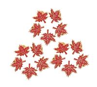 PACKOVE 15PCS Maple Leaf Brooch Pins Alloy Drip Oil Canada Flag Lapel Pins Secure Metal Badge for Women Dresses Backpacks Bags Autumn Thanksgiving Cultural Souvenir Accessories