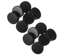 PACKOVE 15pcs Professional Air Hockey Pucks Solid Training Ice Hockey Equipment for Large Tables Replacement Pucks for Indoor Outdoor Play Black with Enhanced Skill Feedback