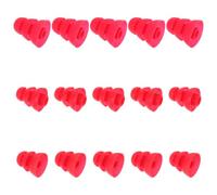 PACKOVE 15pcs Silicone Earbud Tip Covers 3.8mm Three-Layer Earphone Replacement Ear Tips with Red Large, Medium, Small Sizes, Earbud Accessories for Hearing Protection and Earphone Pads