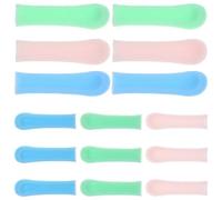 PACKOVE 15pcs Silicone Earwax Remover Replacement Sleeves with Visible Tips, Easy to Replace Ear Wax Removal Covers for Adults, Compatible with 3.5mm and 3.9mm Ear Scoops