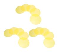PACKOVE 15pcs Yellow Gel Light Filter Sheets 7.4cm Round Pet Adhesive Color Correction Film for Lamps and Headlights with Easy Installation, for Home Decor and Living Rooms