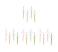 PACKOVE 16pcs Ergonomic Handle Boys and Girls Toothbrush Toddlers Toothbrush Silicone Brush for Year Old