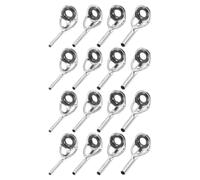 PACKOVE 16pcs Fishing Rod Guide Replacement Kit Stainless Steel Ceramic Rings, Precision Design and Tangle Reduction Features, Suitable for Sea and Freshwater Angling, Includes Multiple