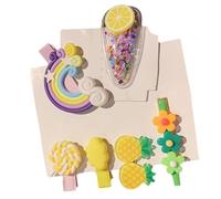 PACKOVE 18pcs Colorful Bobby Pins Hairpins for Little Fashion Resin Barrettes Hair Clips Safe No Hurt Hair Accessories Random Color