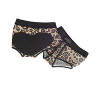 PACKOVE 1pair Belly Dance Fitness Practice Foot Covers Non- Half Palm Shoes for Women Leopard Print Cushions for Dance Practice Elastic and Skin-Friendly Design