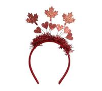 PACKOVE 1Pc Decorative Maple Leaf Hair Hoops Premium Felt Cloth Canada Day Headwear for Festivals and Parties Durable and Fun Hairbands for Celebrations and Special Occasions