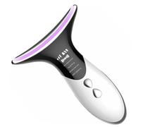 PACKOVE 1Pc Ergonomic Neck Care Apparatus Wrinkle Skin Tightening Device with High Frequency Vibration for Neck Beauty and Dullness Removal Pearl Design