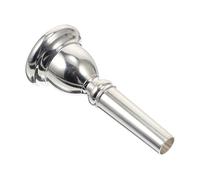 PACKOVE 1pc Silver Euphonium Mouthpiece Replacement for Beginners and Professionals Copper Material with Smooth Finish Precise Tone Instrument Accessory for Euphonium Players