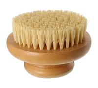 PACKOVE 1pcs Bamboo Bath Brush Round Body Exfoliating Bath Brush with Sisal Bristles Scrub Hard-to-Reach Areas and Wipe Off Excess Oil for Shower Bathing