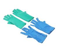 PACKOVE 2 Pairs Breathable Half Gloves for Sewing and Work of Durable Comfortable and Reusable Hand Covers for Indoor and Outdoor Use for Sewing Quilting and Garden Tasks