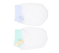 PACKOVE 2 Pairs Newborn Baby No Scratch Mittens Protective Gloves Made of Soft Synthetic Material to Prevent Scratching and Protect Babies Face and Hands
