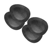 PACKOVE 2 Pairs Pu Leather Shock Absorbing Shoe Insoles with Anti-Friction Eva Padding, Easy Application Forefoot Cushions for Hardsoled Shoes and Casual Footwear, Comfortable Ball of Foot