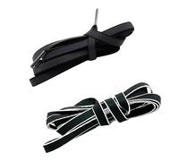 PACKOVE 2 Pairs Reflective Shoe Laces Flat Fluorescent Shoelaces for Sneakers Sports Shoes Safety Accessories with Color Changing Holographic Design