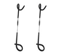 PACKOVE 2 Pcs Black Tail-shaped Camping Lantern Hanger Hooks for Outdoor Tent Lamp Hanging, Multi-purpose Camping Hook Hangers Suitable for Hiking and Outdoor Recreation