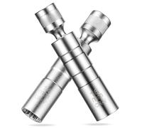 PACKOVE 2 Pcs Magnetic Spark Plug Set 14mm 16mm Metal Threaded Spark Plug Wrenches for Automotive Repair and Replacement Tools