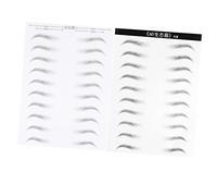 PACKOVE 2 Pieces Waterproof 6D Eyebrow Stickers for Women Hair-like Simulation Eyebrow Patches for Realistic Makeup