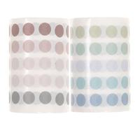 PACKOVE 2 Rolls Dot Sticker DIY Stickers Round Shape Pp Material Printing Easy to Paste Beautiful Unique Style for Painted Books and Scrapbooking