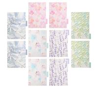 PACKOVE 2 Sets A6 Pp 6-Hole Binder Index Dividers Colored Insertable Tabs Professional Plastic Classified Labels for Office and School Organizers