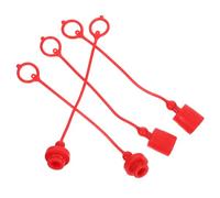 PACKOVE 2 Sets Hydraulic Dust Caps and Plugs 1/2 Inch Npt Threaded Hydraulic Coupler Covers with Dust Protection Caps for Industrial Hose Connections