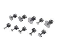 PACKOVE 20 Pcs Paintless Dent Removal Tabs Kit Auto Body Glue Puller Tools for Vehicle Hail Damage Repair with Black Puller Straps