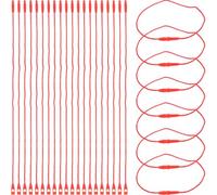 PACKOVE 200 Pcs Red Polyester Lanyard String for Crafting DIY Hanging Decor, Ornament Rope for Jewelry Making and Badge Holder Supplies in Office and School Use