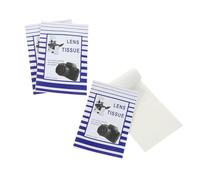 PACKOVE 200pcs Disposable Lens Cleaning Tissues for Glasses Camera Lenses and Microscopes, White Paper Wipes with Large Cleaning Area, Versatile Application for Home and Office Use