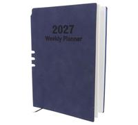 PACKOVE 2027 A5 Schedule Planner Book with 152 Pages, Pu Cover and Paper Material, Monthly Planning and Suitable for Pencils, for Office and Travel Use by Students and Professionals