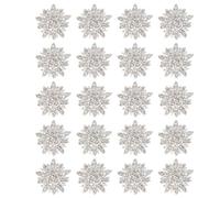 PACKOVE 20pcs Christmas Theme Alloy Winter Crystal Jewelry Making Gadget DIY Jewelry Making Supplies White Small and Compact Pendant Decor for Holiday Crafting