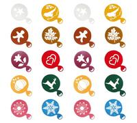 PACKOVE 20pcs Coffee Decorating Stencils Reusable Latte Art Templates Made of Sturdy Pp Plastic, Easy to Use for Home Use and Coffee Art, Versatile Decorating Applications