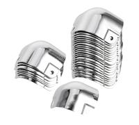 PACKOVE 20pcs Corner Protectors for Toolboxes and Aluminum Cases Electrolytic Plate Impact Resistant Edge Guards Easy Installation Without Tools Compatible with Various Flight Case Brands