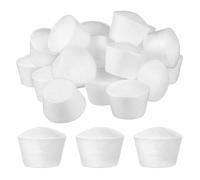 PACKOVE 20pcs Medium Foam Cake Models DIY Simulated Cupcake Decorations for Party Crafting Practice Small Foam Muffin Cake Dummies for Decorating and Display