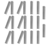 PACKOVE 20pcs Metal Shoelace Tips Shoe Lace End Caps Easy to Install Simple to Use Sturdy Metal Material for DIY Shoe Lace Repair and Replacement