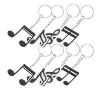 PACKOVE 20pcs Music Theme Keychain Musical Note Keyring Keychain Decors Pvc Unique Eye-catching Design Resistant to Damage Can Be Hung on Handbags for Decorating and Party Favors