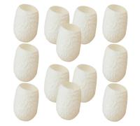 PACKOVE 20pcs Natural Silk Finger Cot Face Cleaner Balls for Gentle Exfoliation