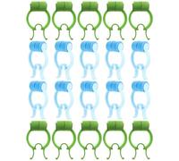 PACKOVE 20pcs Nose Bleed Stopper Clips and Lung Breathing Training Nose Clips with Blue and Green for Home Use and Sports Breathing Support