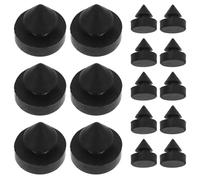 PACKOVE 20pcs Rubber Door Bumpers Anti-Collision Door Stoppers with Shock Absorbing Pads for Elevator for Home and Office Use