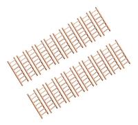 PACKOVE 20pcs Wooden Staircase DIY Ornaments for Micro Landscape, Miniature Home and Store Scenery Stair Step Model for Crafting and Sand Table Decoration