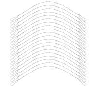 PACKOVE 24cm Metal Hanging Chains with Hook Clips 24pcs Set for Garden Plant Hangers, Billboard Signs, Bird Feeder Supports and Decorative Hanging Uses