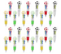 PACKOVE 24pcs Back to School Multicoloured Pen Sets Featuring Football Shaped Pens with Stable Grip and Multi-colored Writing, for Office Stationery Supplies and Sports Party Favour Use