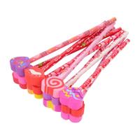 PACKOVE 24pcs Hb Wooden Pencils for Valentines Day, Practical and Easy to Sharpen, Mixed Style Design for School and Kindergarten Awards