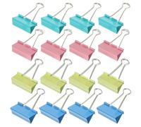 PACKOVE 24pcs Large 2-inch Colorful Metal Binder Clips 51mm Document Fixing Clips for Teachers School Office and Business Use Assorted File
