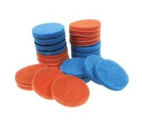 PACKOVE 24pcs Nylon Scouring Pads for Electric Drill Brush Attachment Round Scrub Sponges for Kitchen Bathroom Floor Cleaning Wear-Resistant Replacement Buffers No Cleaner Needed Practical