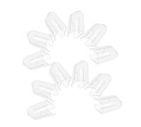 PACKOVE 24pcs Transparent Toothbrush Head Covers Portable Toothbrush Caps for Hygiene Dust Protection Travel Electric Head Protector Easy to Carry