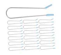 PACKOVE 24pcs U Shaped Hot Roller Clips Replacement for Electric Curlers Hair Styling Clamps Secure Hold for Small Curlers Rollers Quick Heat Curling Tools