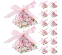 PACKOVE 25 Sets Party Favor Box Pyramid Shape Paper and Polyester Candy Pack Box Lightweight for Candies and Chocolates Halloween Party Decoration